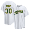 West Sacramento #30 Rock Player Baseball Short Sleeve White Jersey Joe For Men Women Youth Gift