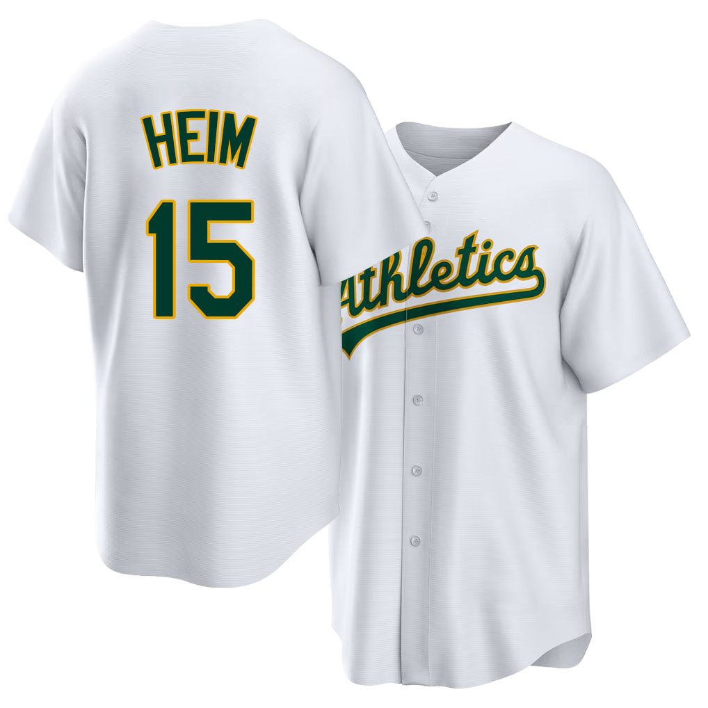 West Sacramento #15 Heim Player Baseball Short Sleeve White Jersey Jonah For Men Women Youth Gift