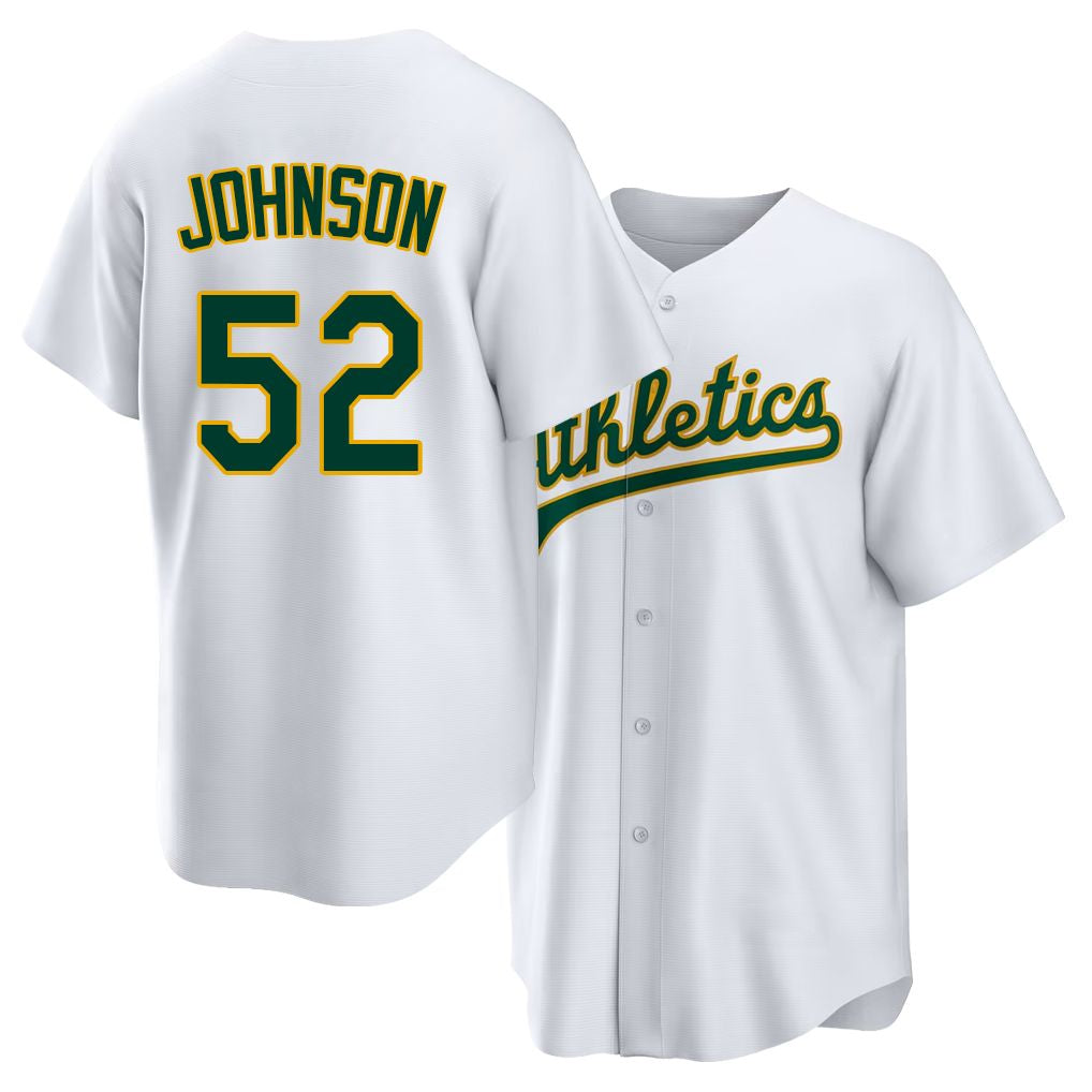 West Sacramento #52 Johnson Player Baseball Short Sleeve White Jersey Seth For Men Women Youth Gift
