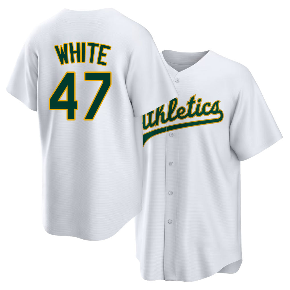 West Sacramento #47 White Player Baseball Short Sleeve White Jersey Tommy For Men Women Youth Gift