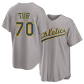 West Sacramento #70 Tur Player Baseball Short Sleeve Gray Jersey Yunior For Men Women Youth Gift