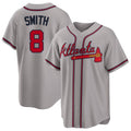 Atlanta #8 Smith Player Baseball Short Sleeve gray Jersey Dominic For Men Women Youth Gift