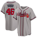 Atlanta #46 Dodd Player Baseball Short Sleeve gray Jersey Dylan For Men Women Youth Gift