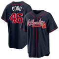 Atlanta #46 Dodd Player Baseball Short Sleeve Navy Jersey Dylan For Men Women Youth Gift