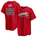Atlanta #52 Lee Player Baseball Short Sleeve Red Jersey Dylan For Men Women Youth Gift