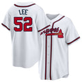 Atlanta #52 Lee Player Baseball Short Sleeve White Jersey Dylan For Men Women Youth Gift
