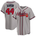Atlanta #44 Aaron Player Baseball Short Sleeve gray Jersey Hank For Men Women Youth Gift