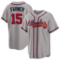 Atlanta #15 Farmer Player Baseball Short Sleeve gray Jersey Kyle For Men Women Youth Gift