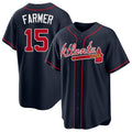 Atlanta #15 Farmer Player Baseball Short Sleeve Navy Jersey Kyle For Men Women Youth Gift