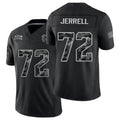 Atlanta #72 Jerrell Player Football V Neck Short Sleeve Black Jersey Michael For Men Youth Women Gift