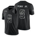 Atlanta #9 Penix Jr. Player Football V Neck Short Sleeve Black Jersey Michael For Men Youth Women Gift