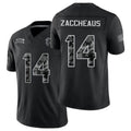 Atlanta #14 Zaccheaus Player Football V Neck Short Sleeve Black Jersey Olamide For Men Youth Women Gift