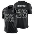 Atlanta #96 Harrison Player Football V Neck Short Sleeve Black Jersey Zach For Men Youth Women Gift
