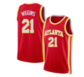 Atlanta #21 Wiggins Player Basketball Sleeveless Red Jersey Aaron For Adult Youth