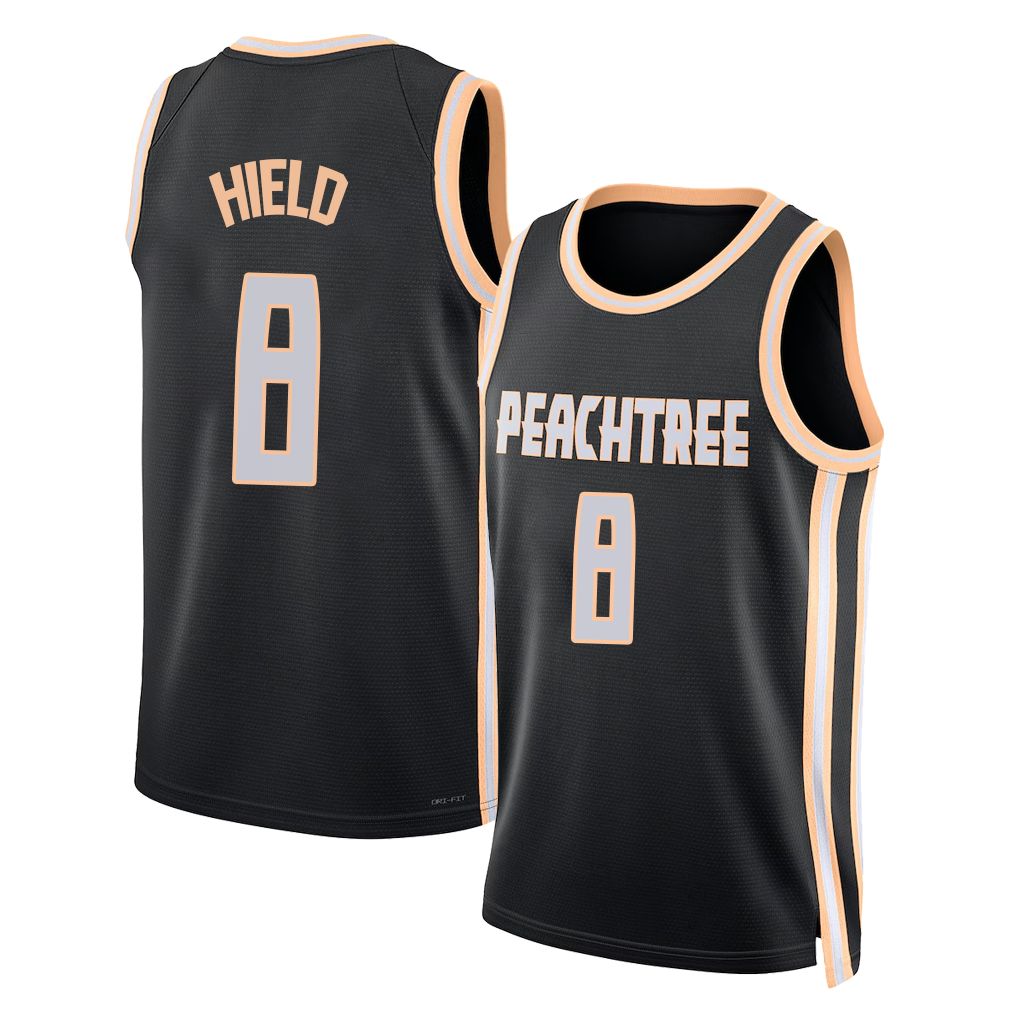 Atlanta #8 Hield Player Basketball Sleeveless Jersey Black Buddy For Adult Youth