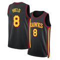 Atlanta #8 Hield Player Basketball Sleeveless Black Jersey Buddy For Adult Youth