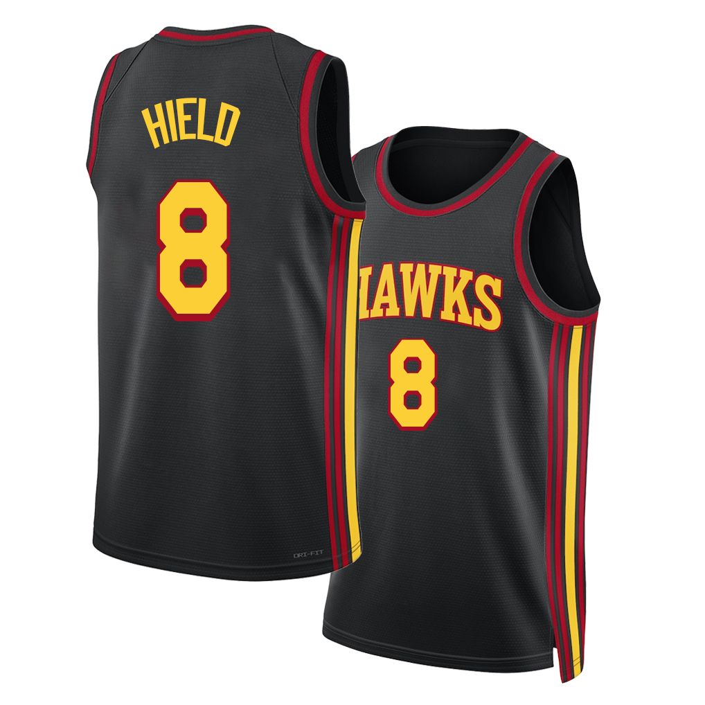 Atlanta #8 Hield Player Basketball Sleeveless Black Jersey Buddy For Adult Youth
