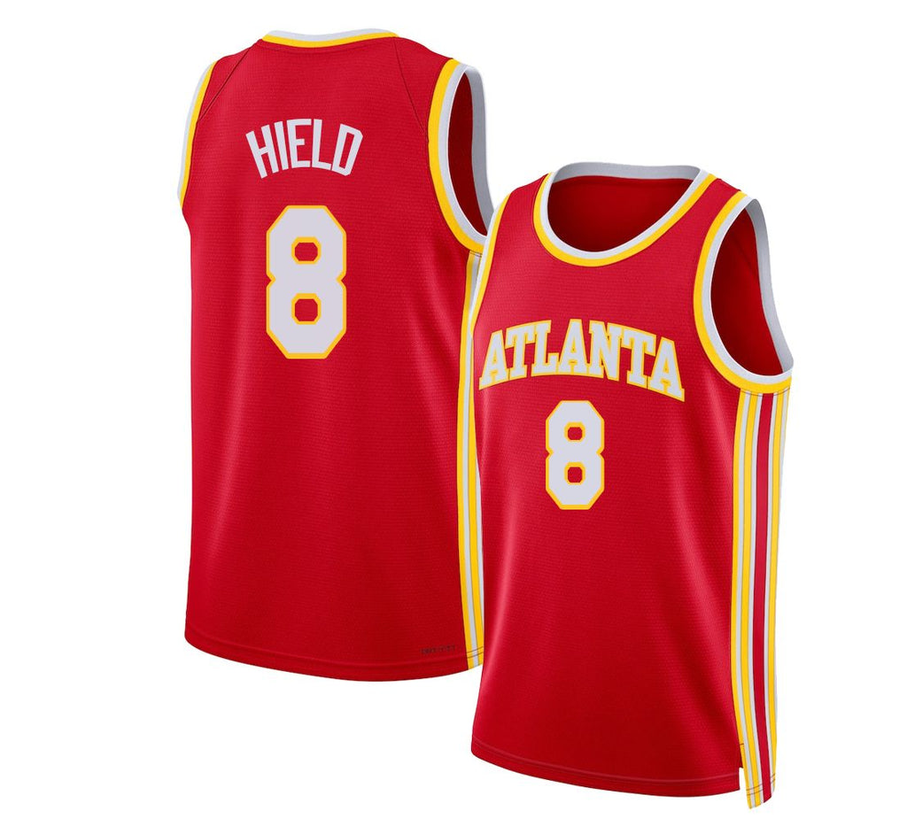 Atlanta #8 Hield Player Basketball Sleeveless Red Jersey Buddy For Adult Youth