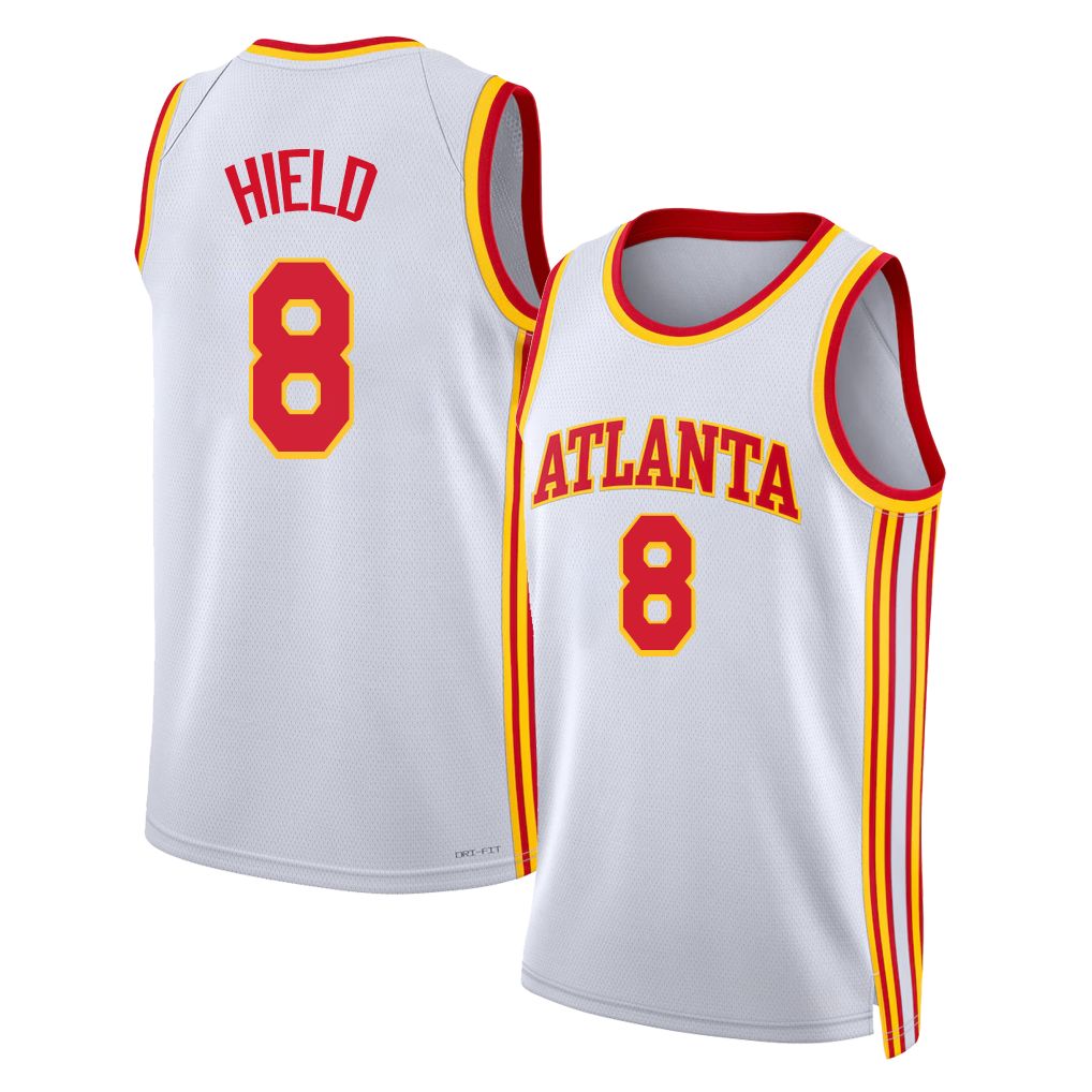 Atlanta #8 Hield Player Basketball Sleeveless White Jersey Buddy For Adult Youth