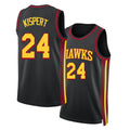 Atlanta #24 Kispert Player Basketball Sleeveless Black Jersey Corey For Adult Youth