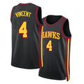 Atlanta #4 Vincent Player Basketball Sleeveless Black Jersey Gabe For Adult Youth