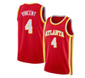 Atlanta #4 Vincent Player Basketball Sleeveless Red Jersey Gabe For Adult Youth