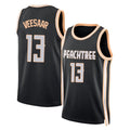 Atlanta #13 Veesaar Player Basketball Sleeveless Jersey Black Henri For Adult Youth