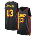 Atlanta #13 Veesaar Player Basketball Sleeveless Black Jersey Henri For Adult Youth