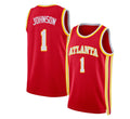 Atlanta #1 Johnson Player Basketball Sleeveless Red Jersey Jalen For Adult Youth