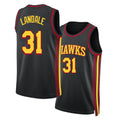 Atlanta #31 Landale Player Basketball Sleeveless Black Jersey Jock For Adult Youth