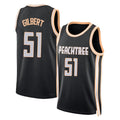 Atlanta #51 Gilbert Player Basketball Sleeveless Jersey Black Keshon For Adult Youth