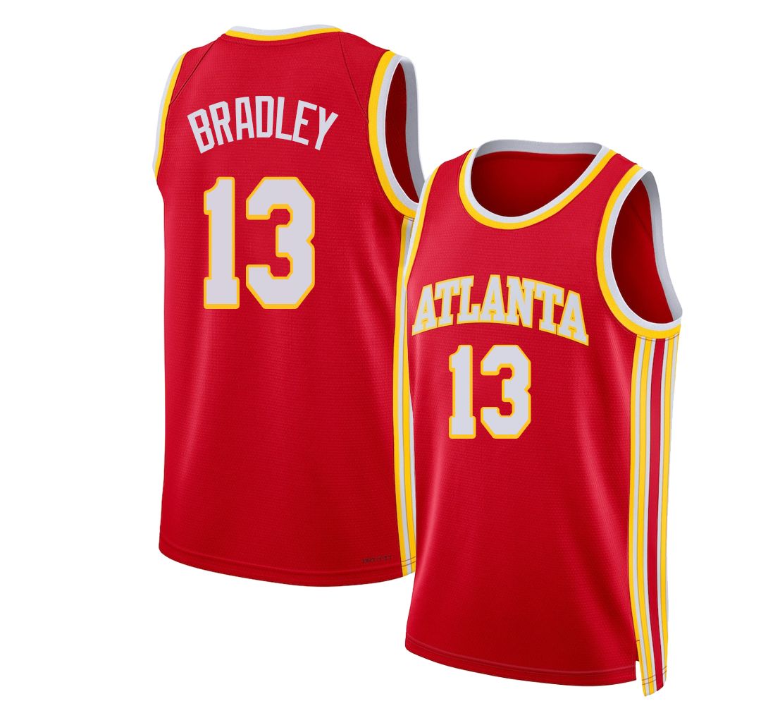 Atlanta #13 Bradley Player Basketball Sleeveless Red Jersey Tony For Adult Youth