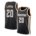 Atlanta #20 Ejiofor Player Basketball Sleeveless Jersey Black Zuby For Adult Youth