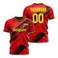Custom Belgium Soccer Jersey – Personalized Name & Number Football Shirt:2026 Cup Kids Youths Mens Womens Fans