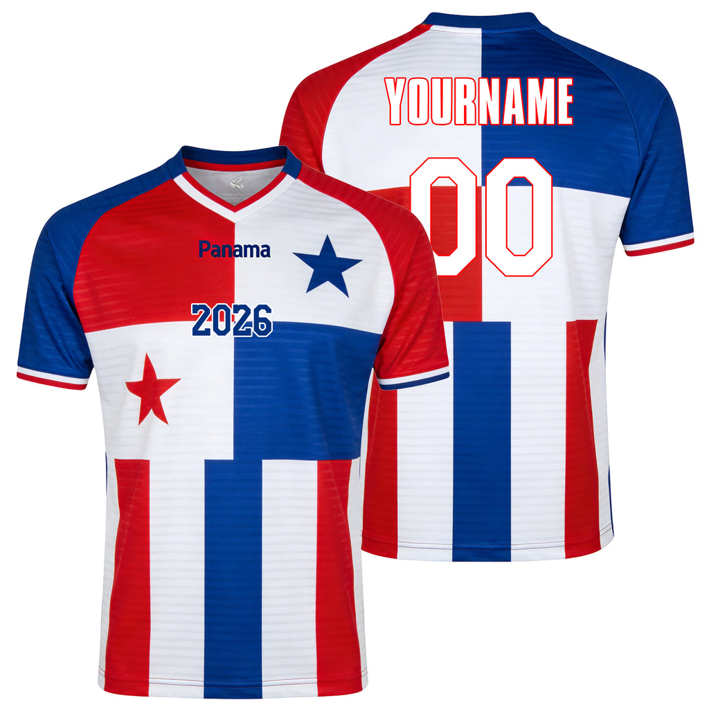 Custom Panama Soccer Jersey – Personalized Name & Number Football Shirt:2026 Cup Kids Youths Mens Womens Fans