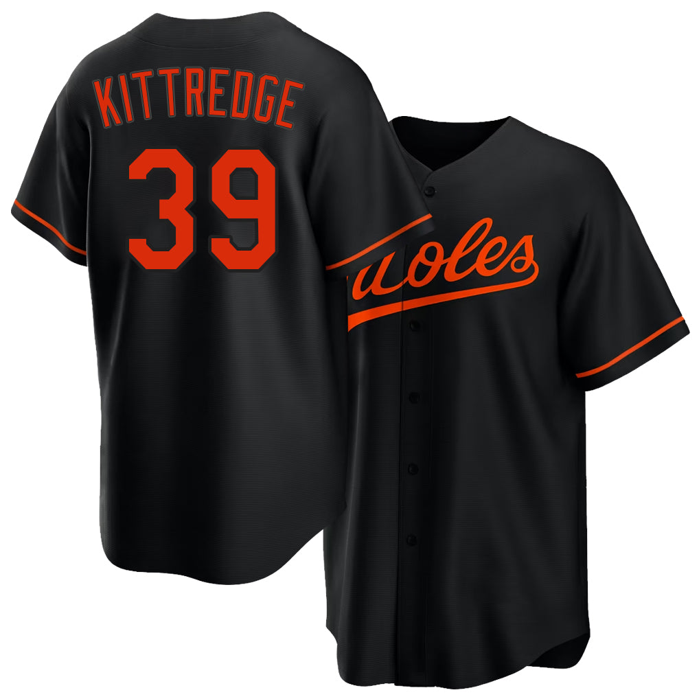 Baltimore #39 Kittredge Player Baseball Short Sleeve Black Jersey Andrew For Men Women Youth Gift