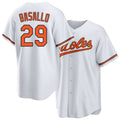 Baltimore #29 Basallo Player Baseball Short Sleeve White Jersey Samuel For Men Women Youth Gift