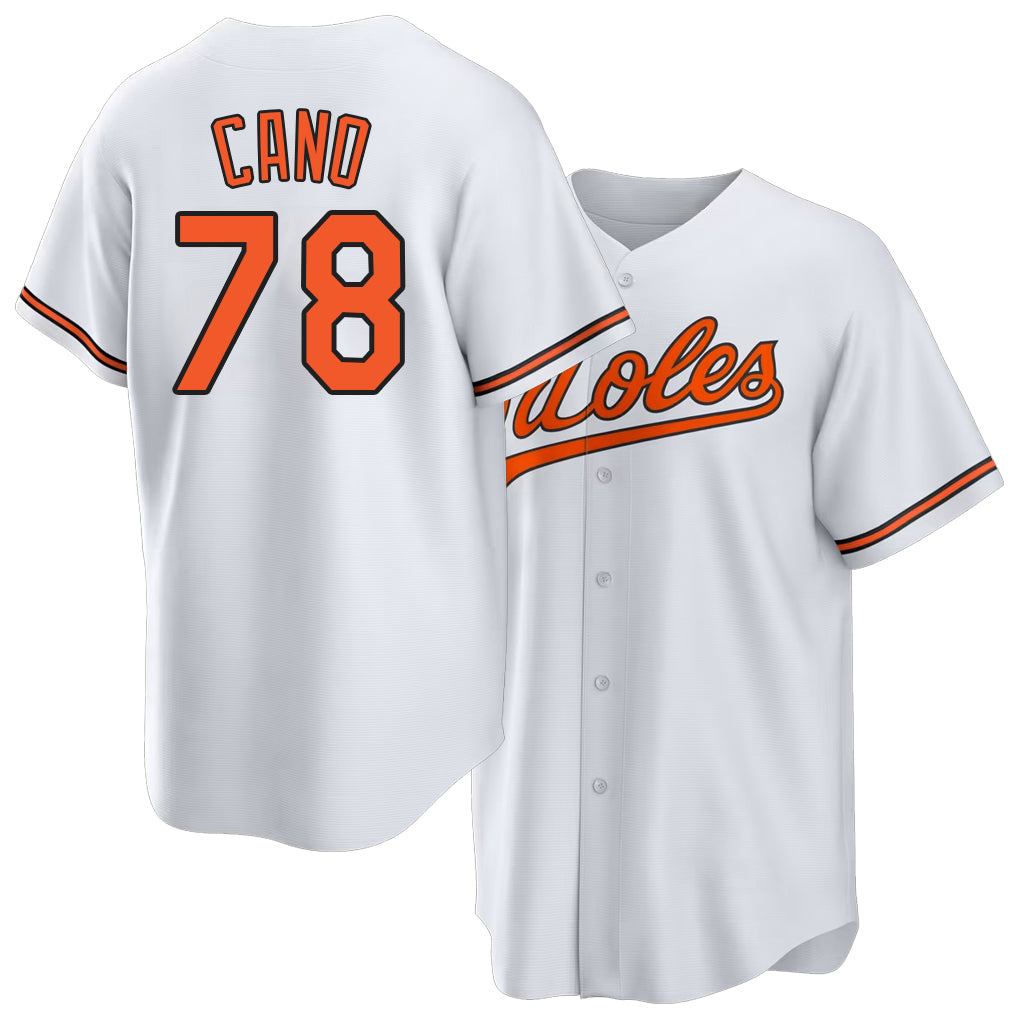 Baltimore #78 Cano Player Baseball Short Sleeve White Jersey Yennier For Men Women Youth Gift