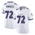 Baltimore #72 Vorhees Player Football V Neck Short Sleeve White Jersey Andrew For Men Youth Women Gift