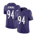 Baltimore #94 Jenkins Player Football V Neck Short Sleeve Purple Jersey John For Men Youth Women Gift