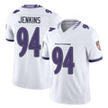 Baltimore #94 Jenkins Player Football V Neck Short Sleeve White Jahquez John For Men Youth Women Gift