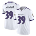 Baltimore #39 Jackson Player Football V Neck Short Sleeve White Jahquez Keondre For Men Youth Women Gift