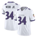 Baltimore #34 Webb Jr. Player Football V Neck Short Sleeve White Ladarius For Men Youth Women Gift