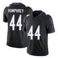 Baltimore #44 Humphrey Player Football V Neck Short Sleeve Black Jersey Marlon For Men Youth Women Gift