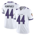Baltimore #44 Humphrey Player Football V Neck Short Sleeve White Marlon For Men Youth Women Gift
