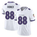 Baltimore #88 Hibner Player Football V Neck Short Sleeve White Matthew For Men Youth Women Gift