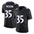 Baltimore #35 McDoom Player Football V Neck Short Sleeve Black Jersey Matthew For Men Youth Women Gift