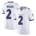 Baltimore #2 Wiggins Player Football V Neck Short Sleeve White Nate For Men Youth Women Gift