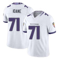 Baltimore #71 Ioane Player Football V Neck Short Sleeve White Jersey Olaivavega For Men Youth Women Gift