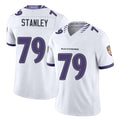 Baltimore #79 Stanley Player Football V Neck Short Sleeve White Jersey Ronnie For Men Youth Women Gift